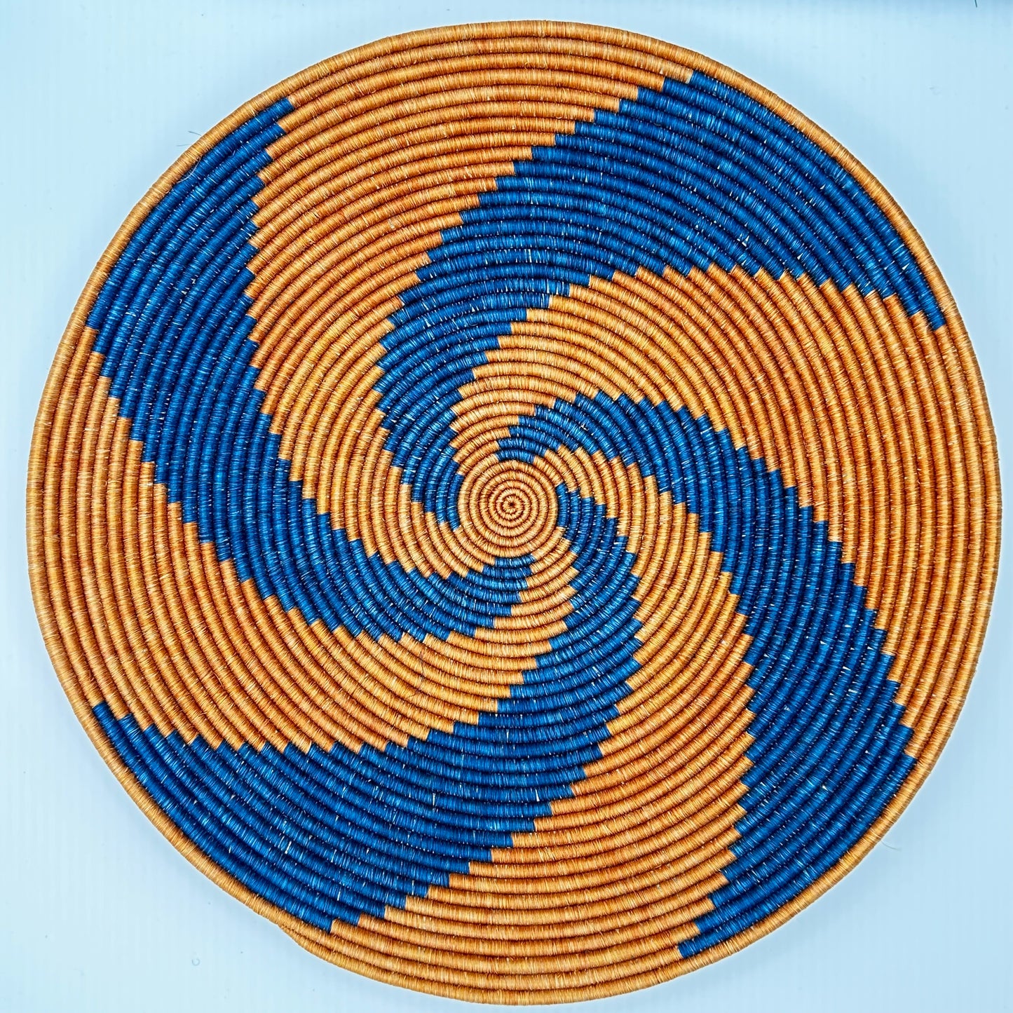 Fine Weaving Wall Hanging - Spiral Orange Large