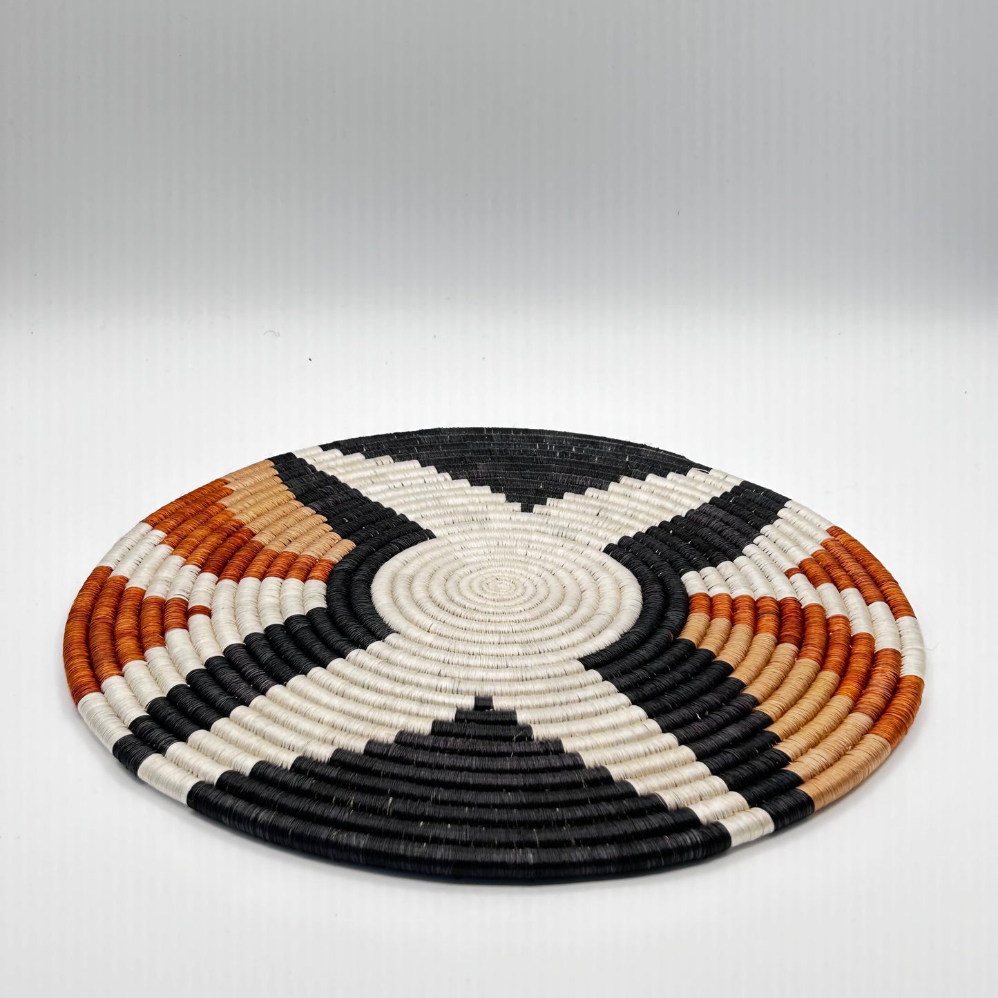 Viringo Wall Hanging - White, Orange, Black - Medium