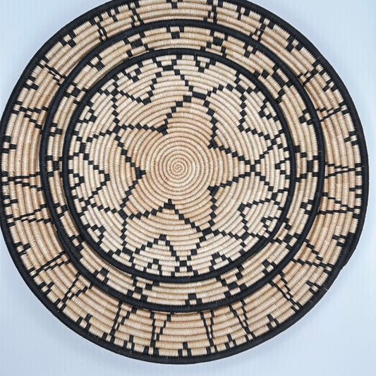 Fine Weaving Wall Hanging Set - Biege Star