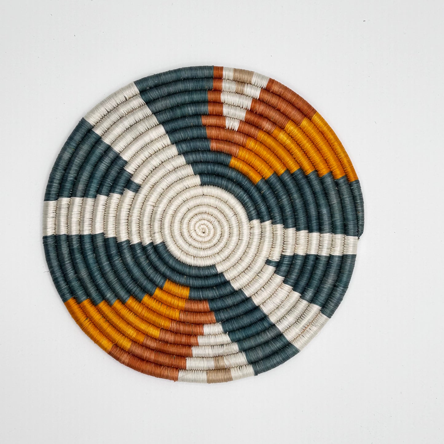 Viringo Wall Hanging - Blue, White, Orange  - Small