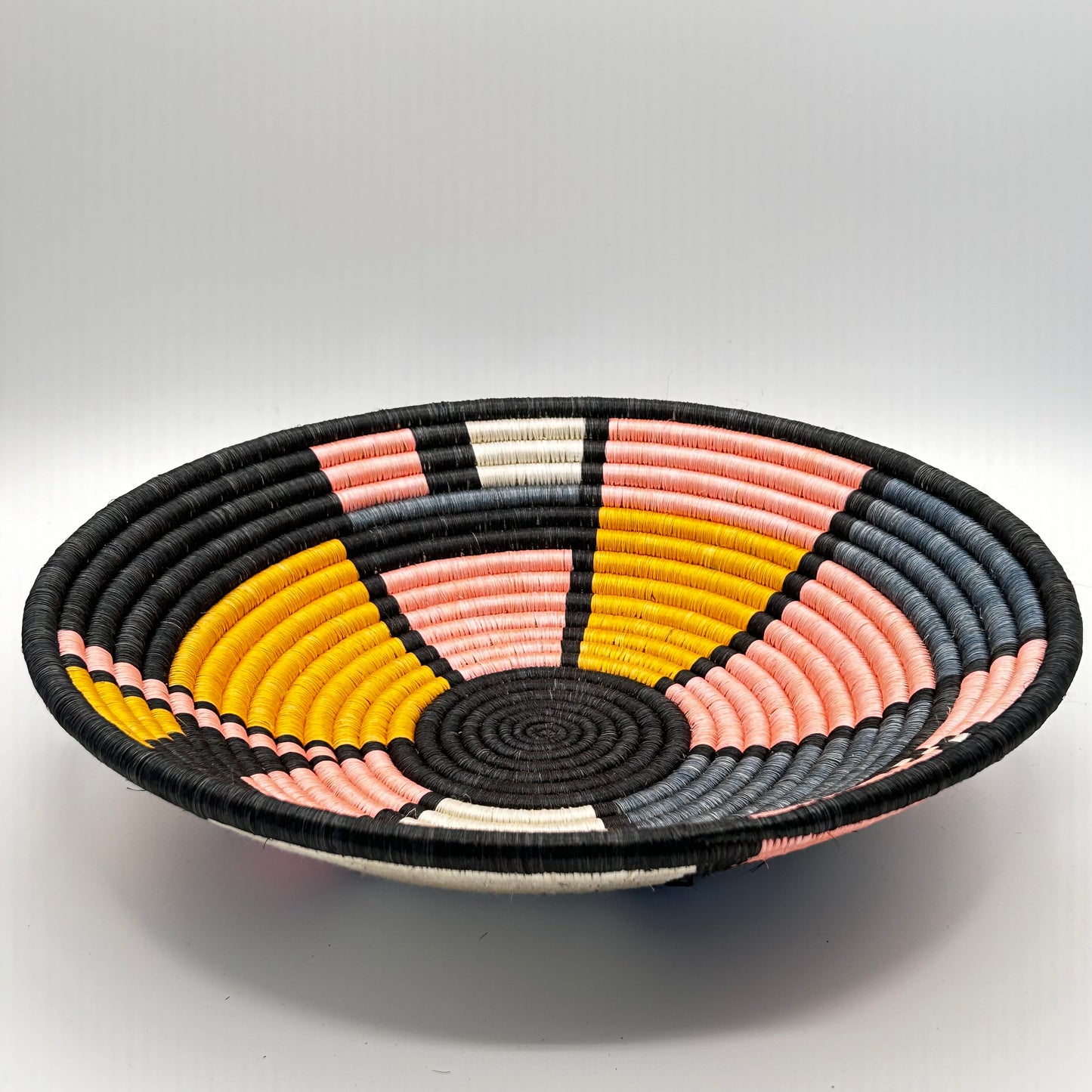 Bakuli Handwoven Bowl - Pink & Orange - Large