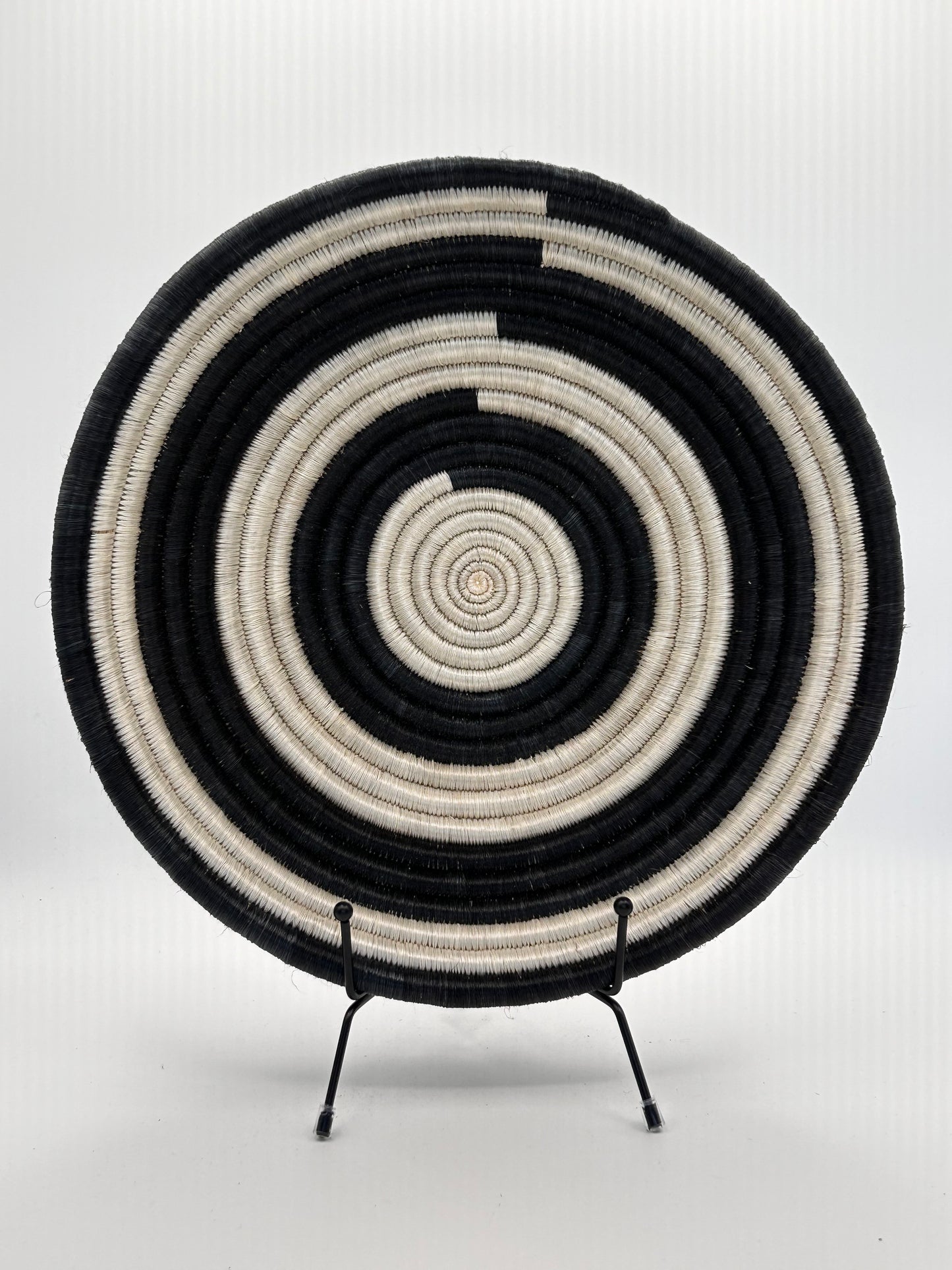 Bakuli Handwoven Bowl - Black & White - Medium