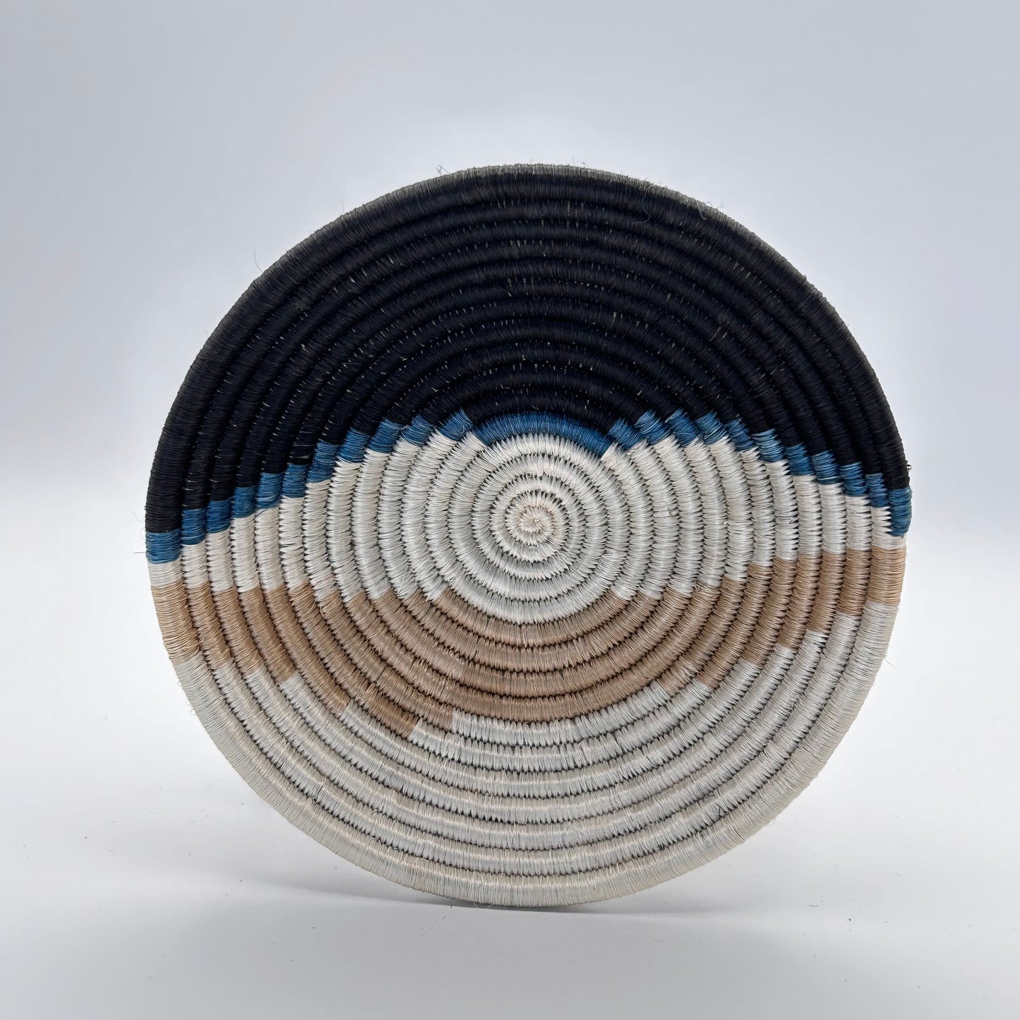 Bakuli Handwoven Bowl -Brown Stripe Mini