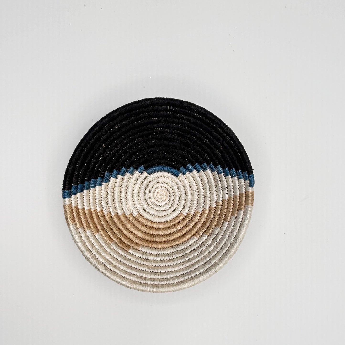 Bakuli Handwoven Bowl -Brown Stripe Mini