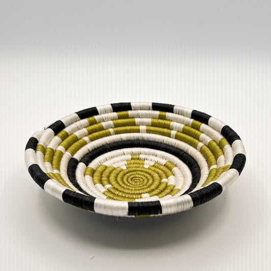 Bakuli Handwoven Bowl -Green Star Mini