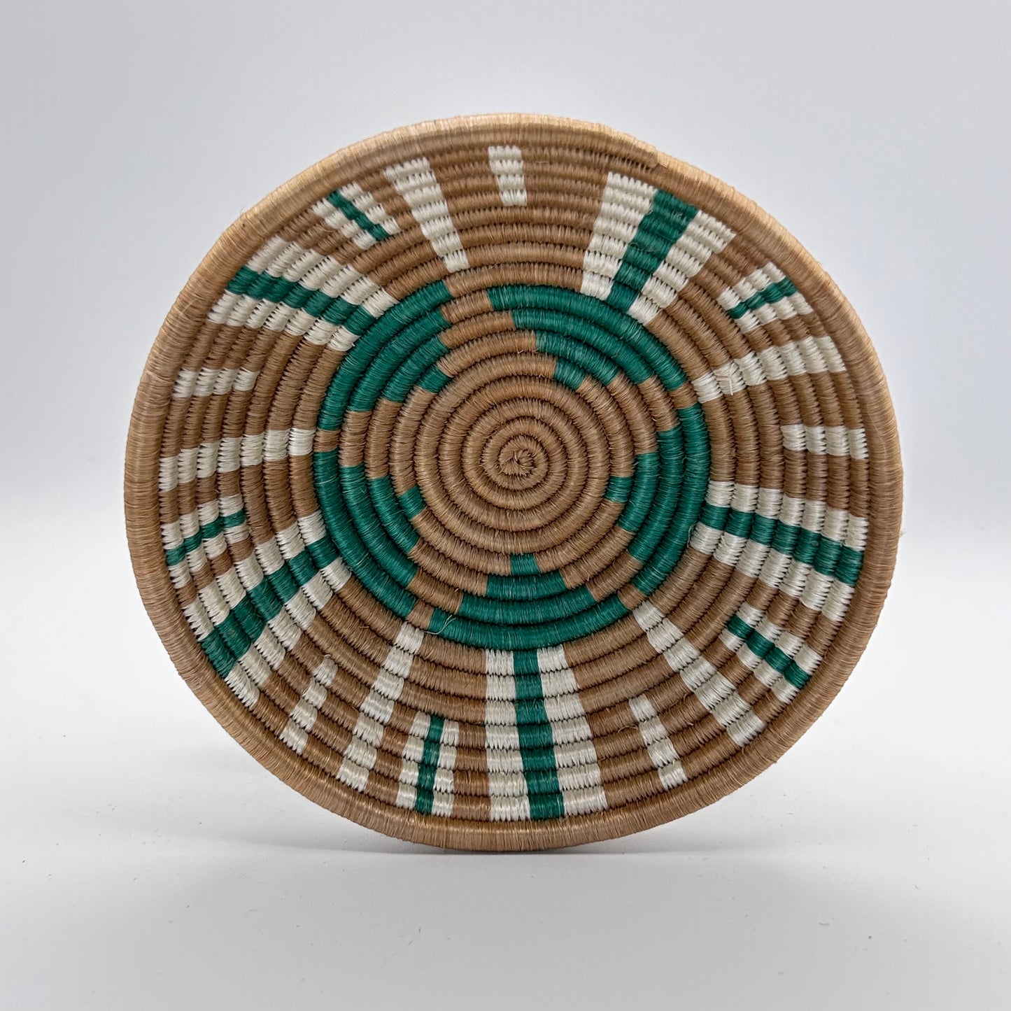 Bakuli Handwoven Bowl - Brown & White Mini