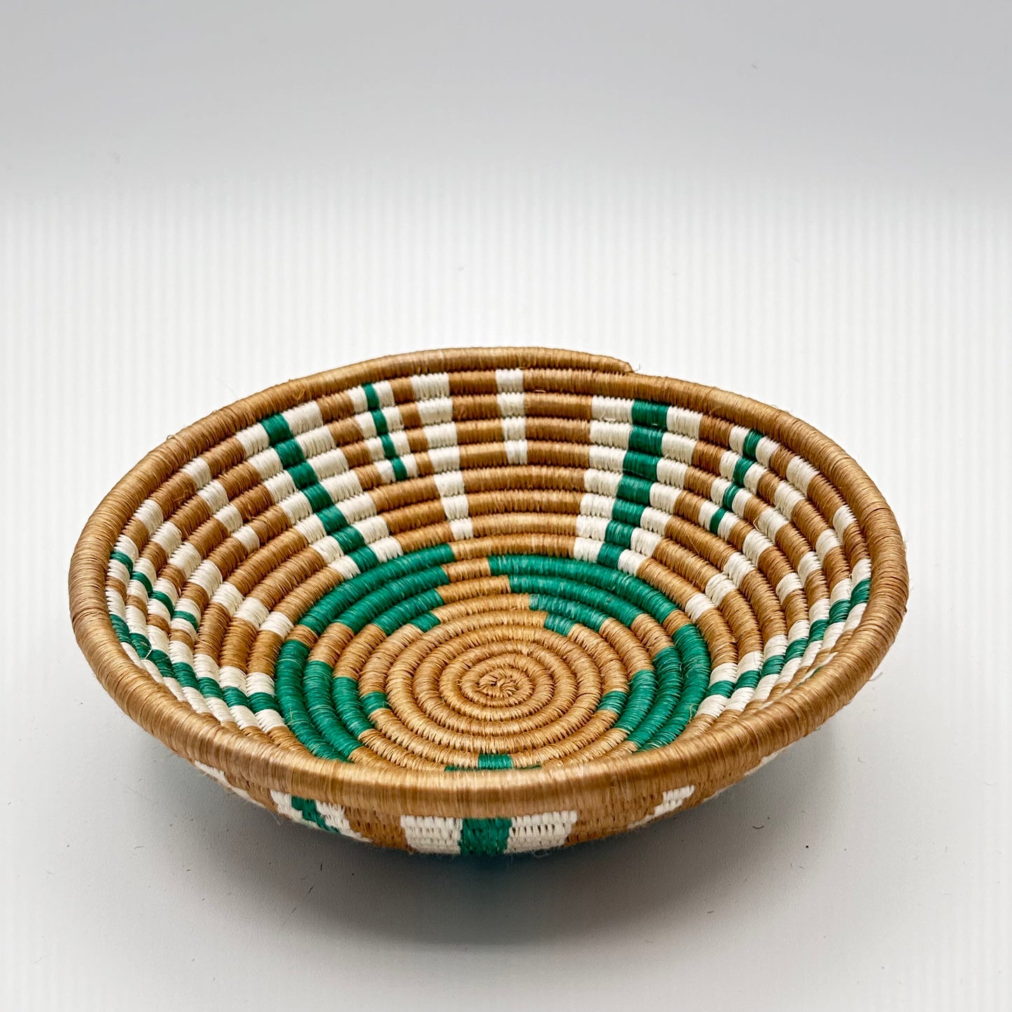 Bakuli Handwoven Bowl - Brown & White Mini