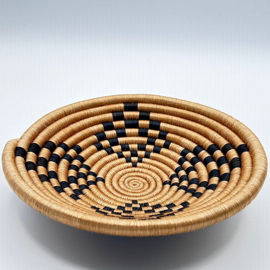 Bakuli Handwoven Bowl - Brown & Black Mini