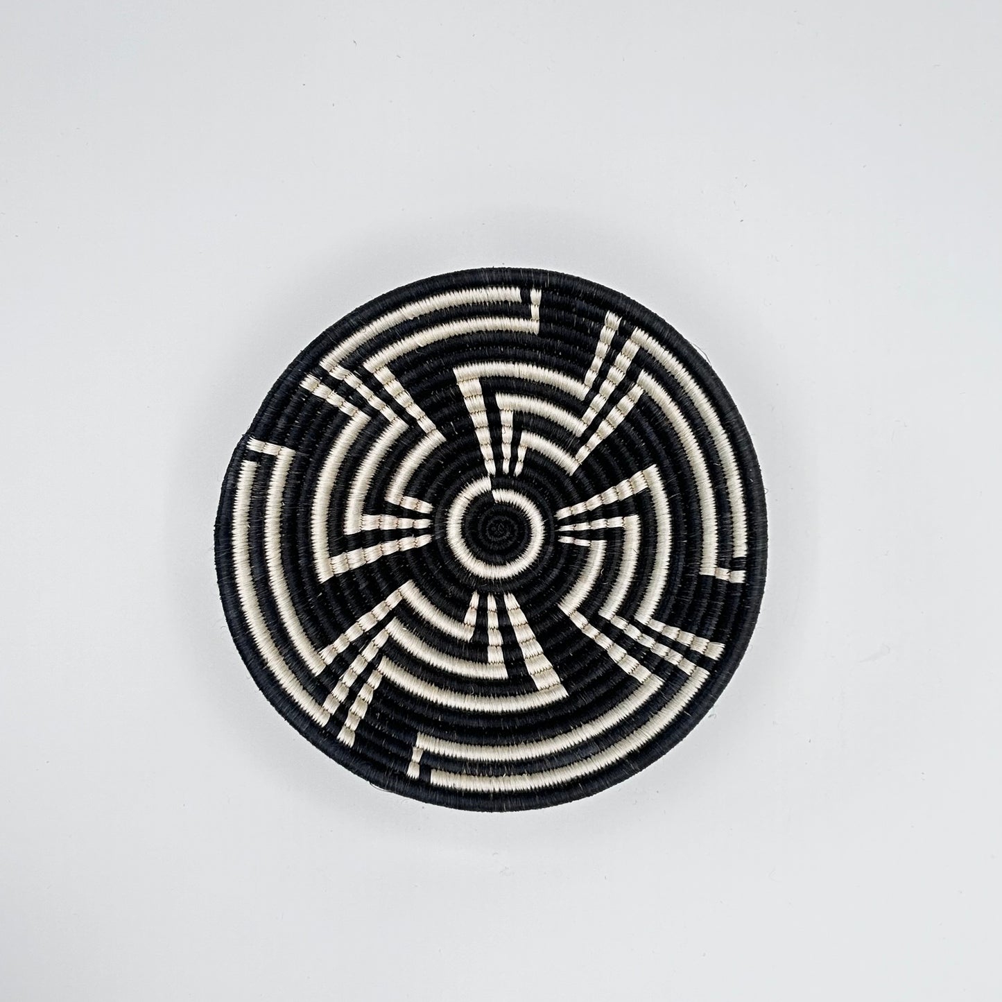 Bakuli Handwoven Bowl - Black & White Pattern Mini