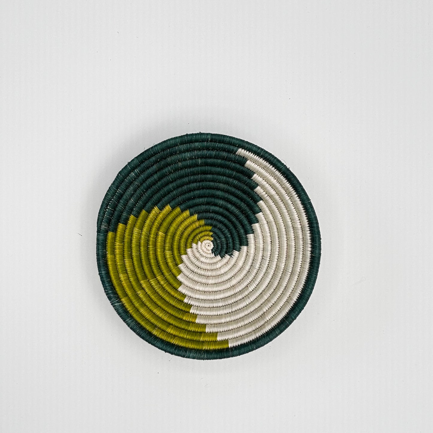 Bakuli Handwoven Bowl - Dark Green & Green Mini