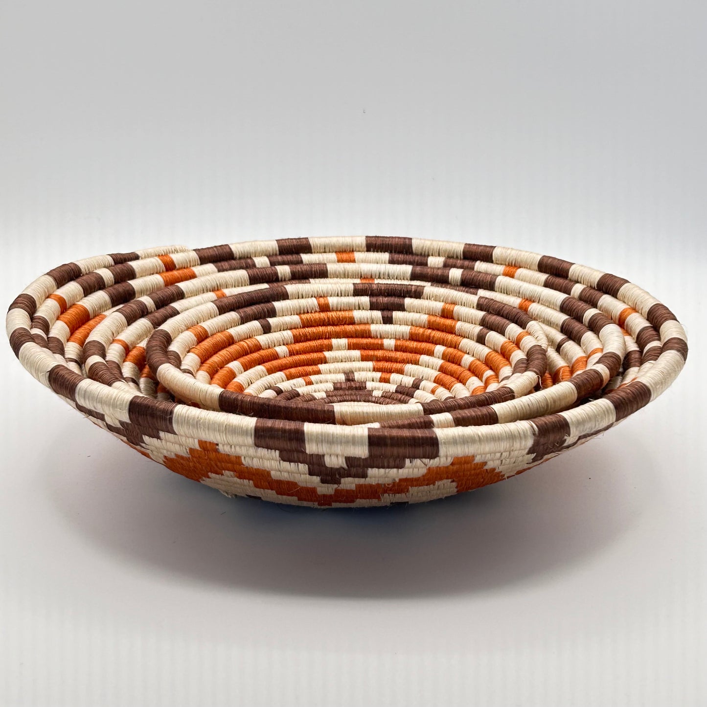 Bakuli Handwoven Bowl Set of 3 - Brown & Biege set